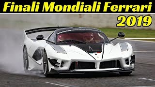 On the second day, thursday, of finali mondiali ferrari 2019 at
mugello, corse clienti cars xx program, specifically some fxxk evo and
599xx / 599...