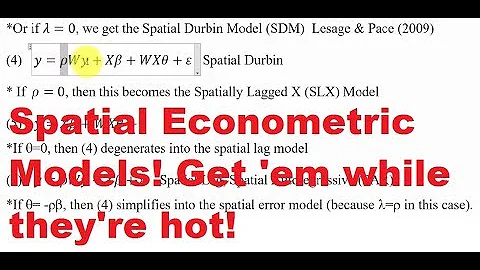 Overview of Spatial Econometric Models