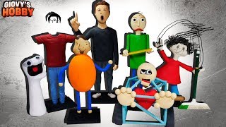 : ALL CHARACTERS!  Baldi's Basics in Education and Learning  Polymer clay Tutorial Giovy