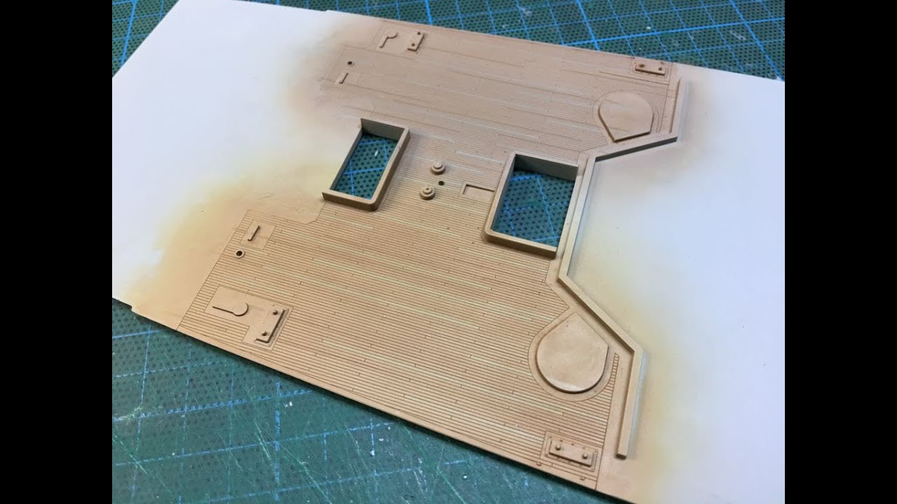How I paint model ship Deck Planking.. one for Ron!! YouTube