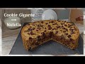 🍪 COOKIE GIGANTE con NUTELLA 🍫 | Tarta de Galleta | Nutella Stuffed Chocolate Chip Skillet Cookie