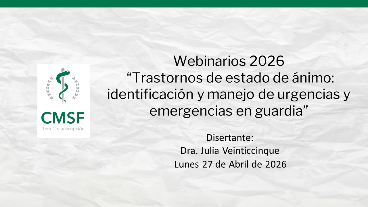 Webinario: Capacitación online sobre manejo de urgencias y emergencias en salud mental