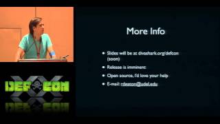 Famous DEF CON 20 - Robert Deaton - DivaShark - Monitor your Flow Net Worth