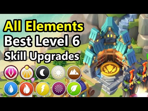 The Best LEVEL 6 Skill Upgrades for ALL Elements in DML! (Academy Upgrades Guide)