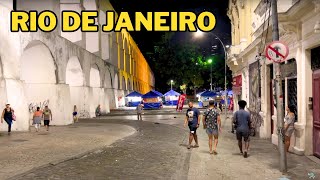 Walking at Night Through the Streets of Rio de Janeiro: Catete, Glória, and Lapa