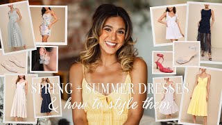 SPRING & SUMMER DRESSES + HOW TO STYLE THEM! (ft. Lulus) | 2024