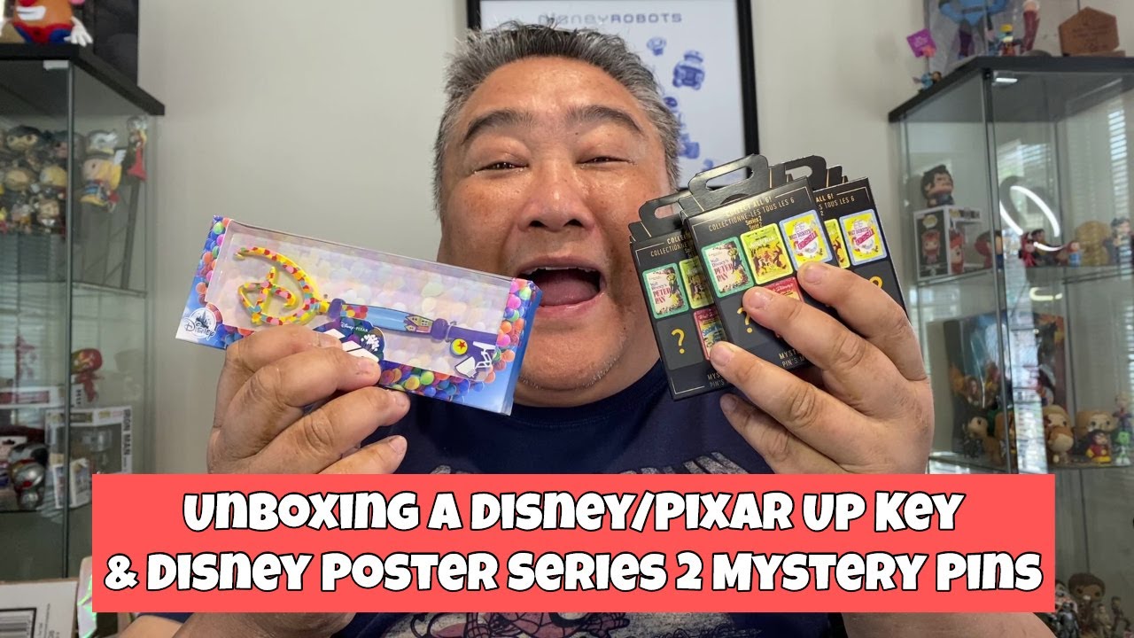 Unboxing A Disney Pixar Up Key and Disney Poster Series Mystery Pins
