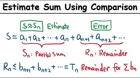 11.4.2 Estimate Sum of Series Using Comparison