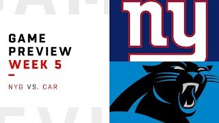 New York Giants vs. Carolina Panthers | Week 5 Game Preview | Around the NFL