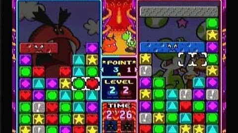 Tetris Attack Vs on Super Nintendo 4th Match