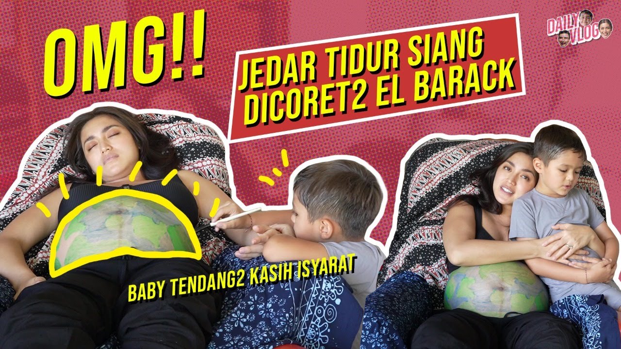 EL GAMBAR PESAN DIPERUT MAMA JEDAR BUAT ADIK BAYI.