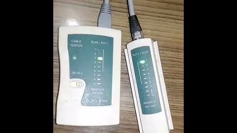 😃🔥✅How to Test Crossover LAN Cables | crossover cable tutorial | cable tester light sequence🔥🔥🔥