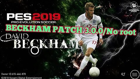 David Beckham patch v 3.0.0/No root - PES 2019 MOBILE
