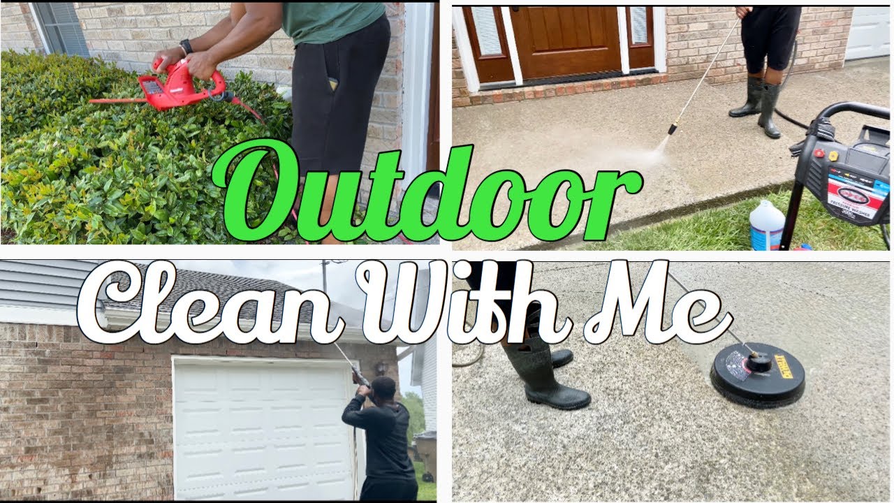 ULTIMATE OUTDOOR EXTREME CLEAN WITH ME//MINDFULLY MAYA YouTube
