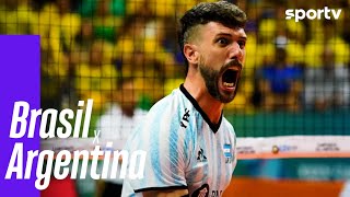 BRASIL 0 X 3 ARGENTINA | MELHORES MOMENTOS | CAMPEONATO SUL-AMERICANO DE VÔLEI | sportv