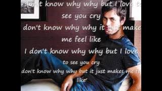 enrique iglesias - love to see you cry lyrics