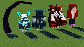 Which of the All Warden Bosses and Wither Storm Mobs and JJ will generate more Sculk ?