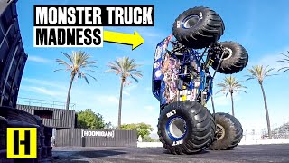 Monster Truck Destroys the Burnyard! Sonuva Digger Goes Full Savage in our Yard!