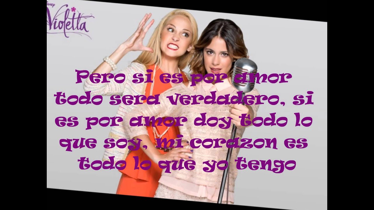 stavelse Mange lommelygter violetta 2 si es por amor letra con imagenes - YouTube