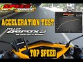 Speedtuner pulley set top speed and acceleration test  aerox 155 abs  no dragging  stock engine