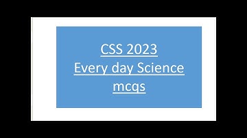 CSS EDS MPT MCQs 2023|CSS 2023|EDS MCQs |CSS IMPORTANT MCQs|CSS Every Day Science MCQs 2023