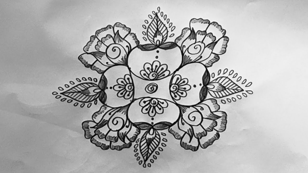 Amazing Friday muggulu..creative new year Rangoli 3*3..easy daily kolam..sankranti flowers