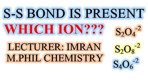 S-S bond is present in which of the following ion