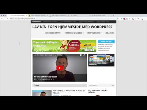 Ændre HTTP til HTTPS Ved at Installere et SSL Certifikat i WordPress Del 1/2