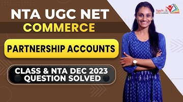Partnership Accounts | NTA UGC NET Commerce Offline & Online Classes | Apple B Academy