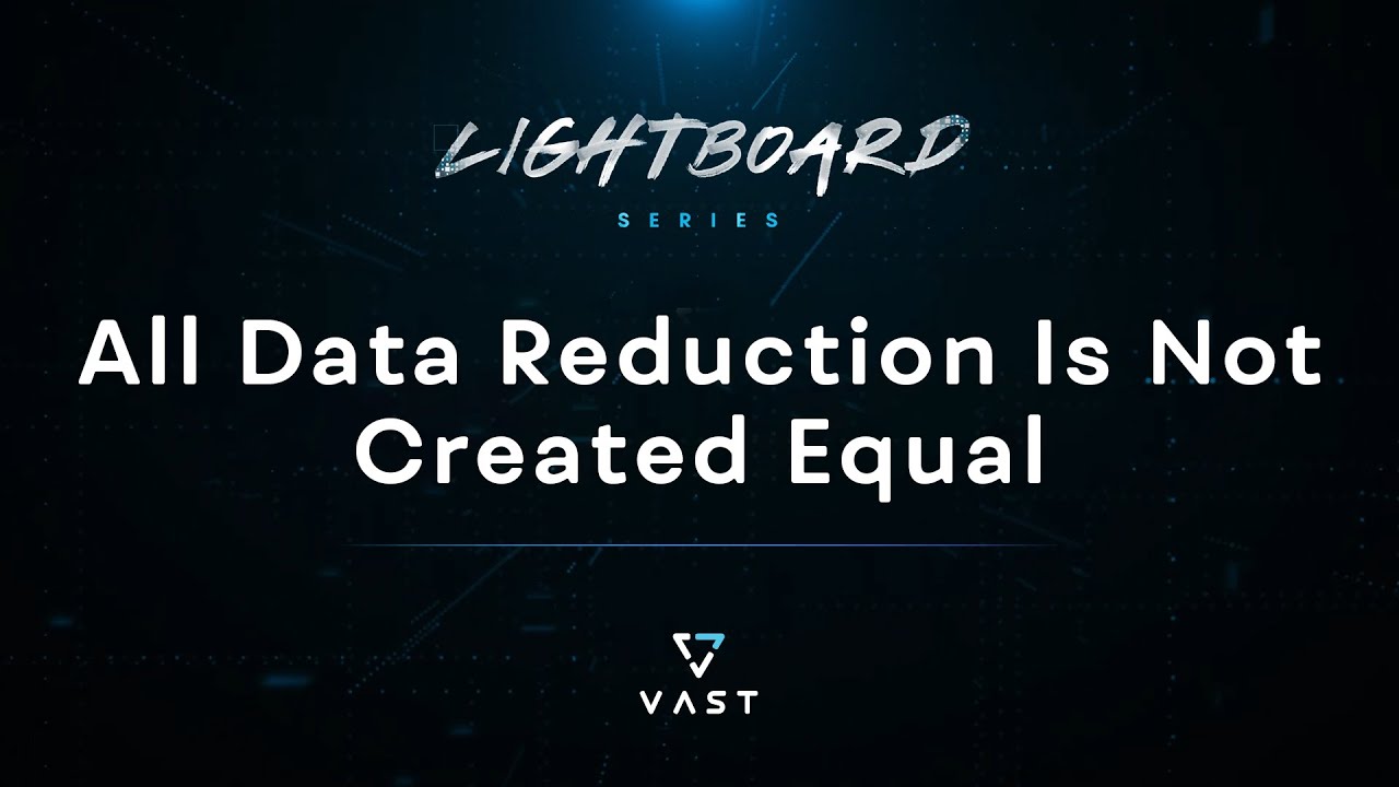 All Data Reduction Is Not Created Equal - YouTube