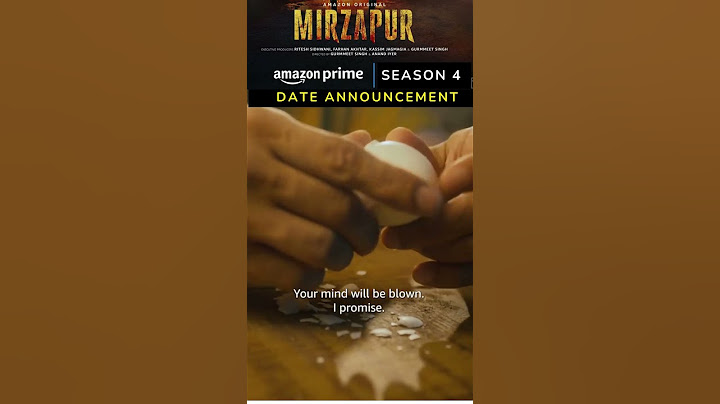 Mirzapur season 4 bonus episode surprise announcement @PrimeVideoIN #amazonprime #mirzapur4