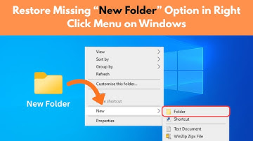 Fix “New Folder” Option Missing in Context Menu in Windows 10/11
