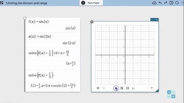 Limiting Domain and Range of Functions