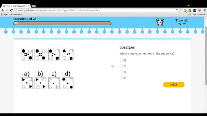 GradTests Inductive Reasoning Question Quick Example #1