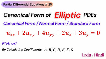 Simplified Canonical Form of Elliptic Partial Differential Equations