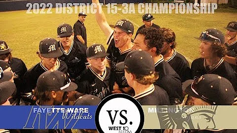 2022 TSSAA Baseball District 15 3A Championship Fayette Ware vs  Millington
