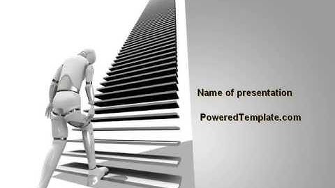 Upstairs PowerPoint Template by PoweredTemplate.com