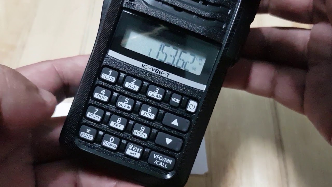 วิธีล็อคเครื่อง Icom ic 86T