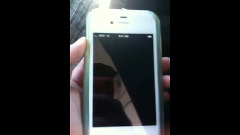 iPhone 4 Black Screen Glitch (See Description For How To Fix)