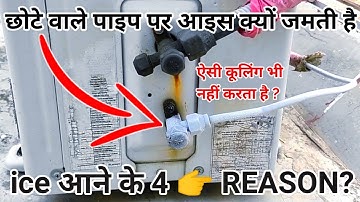 discharge pipe ice | split ac discharge pipe ice problem? (डिस्चार्ज लाइन आइस प्रोब्लेम) making ice?