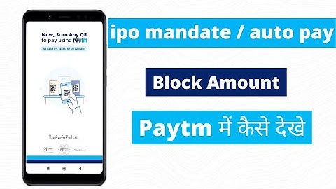 how to check ipo mandate in paytm
