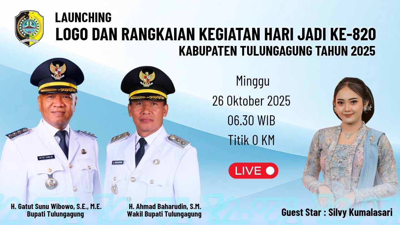 Launching Logo dan Rangkaian Kegiatan Hari Jadi ke-820 Kabupaten Tulungagung Tahun 2025