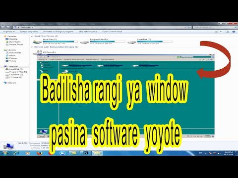 Video: Jinsi Ya Kubadilisha Rangi Ya Windows