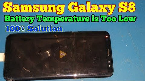 Samsung Galaxy S8 ( G950f ) Charging Paused Battery Temperature is Too Low | 100% Tested Solution |