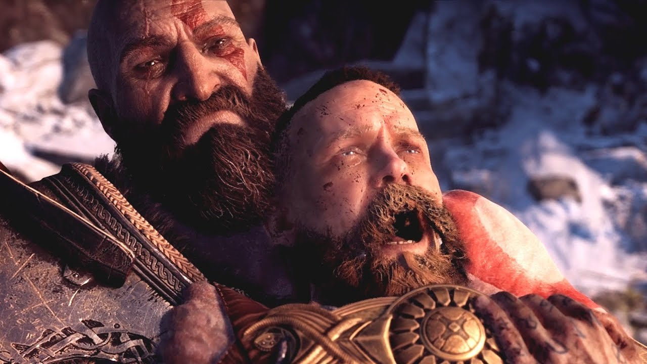 God of War 4 - Baldur Son of Odin Boss Fight (God of War 2018) PS4 Pro 