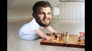 ¡Desde bebé ya pateaba traseros! Magnus Carlsen vs Dennis Rylander