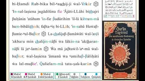 ختمة من مصحف التجويد باللغة الألمانية الصفحة رقم 473