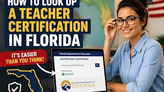 How to look up a teacher certification in Florida