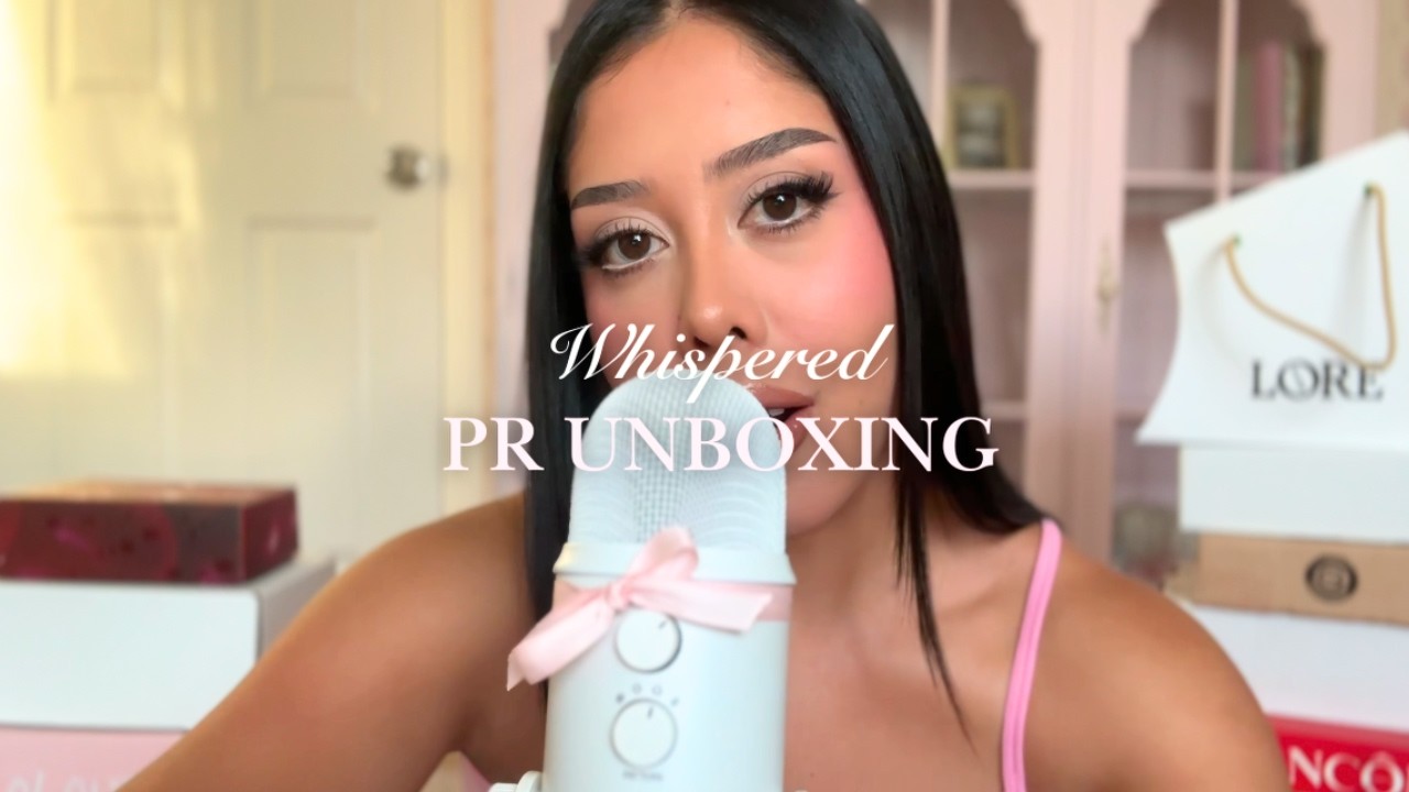 ASMR | ♥ Monthly PR Unboxing (Whispered beauty haul)