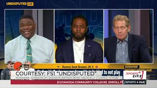 Keyshawn Johnson Questions Stefanskis Decision Share Watsons Status - Sports4Cle 10-3-23